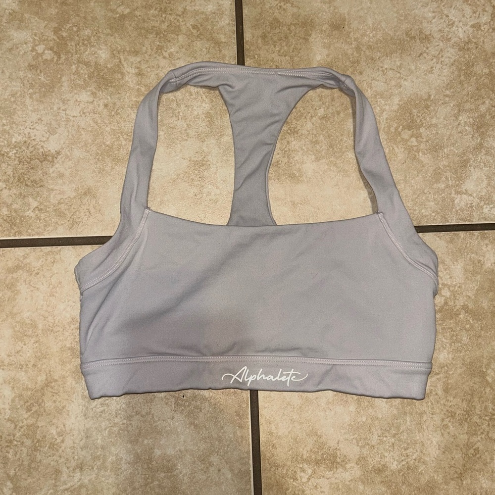 Alphalete grey sports bra size small